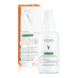 Vichy Solar Piel Grasa Uv-Clear Spf 50+. 40 Ml