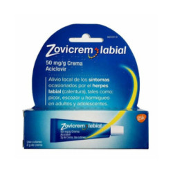 Zovicrem labial 50 mg g crema 1 tubo 2 g